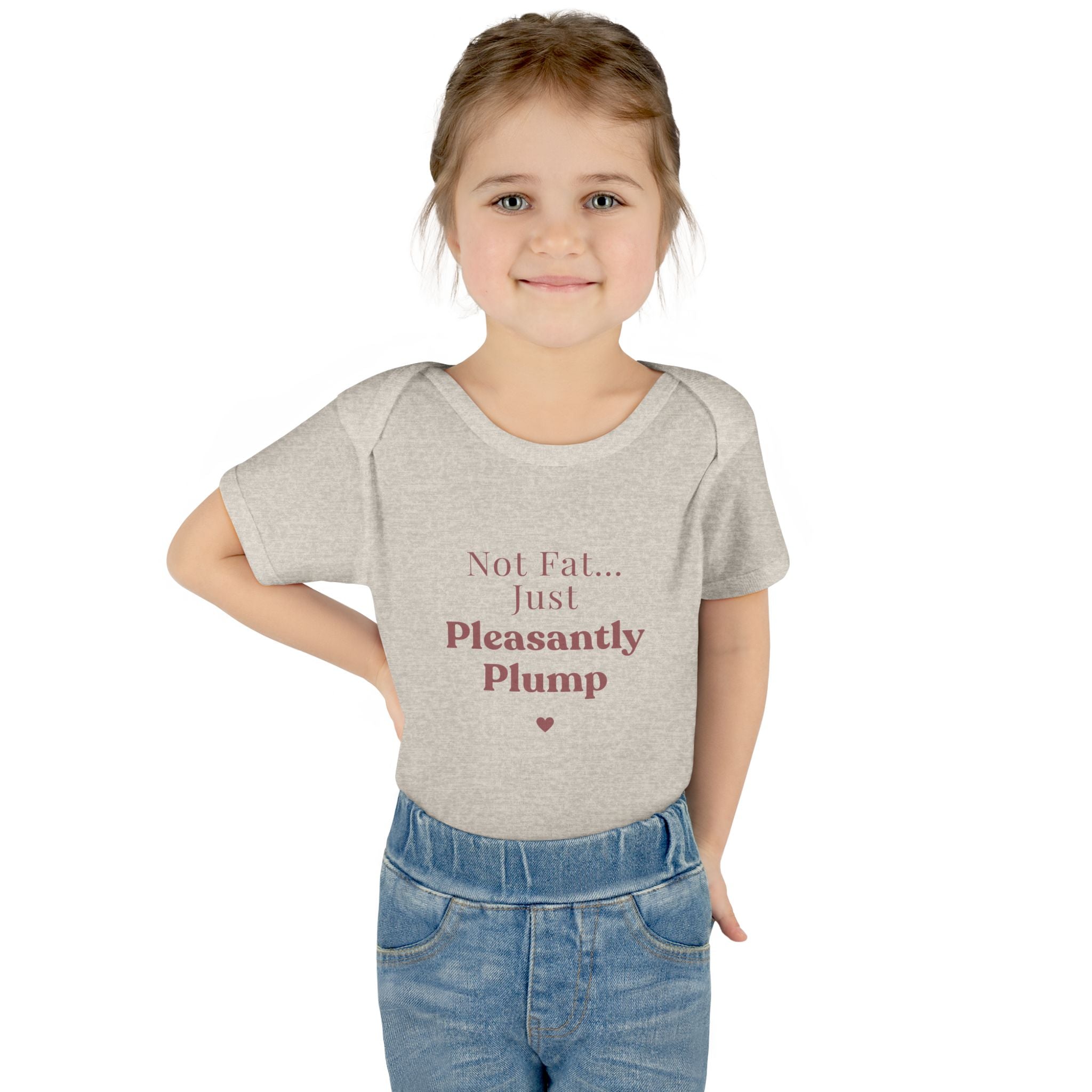 Infant Bodysuit — "Not Fat... Just Pleasantly Plump" Cute Baby Onesie
